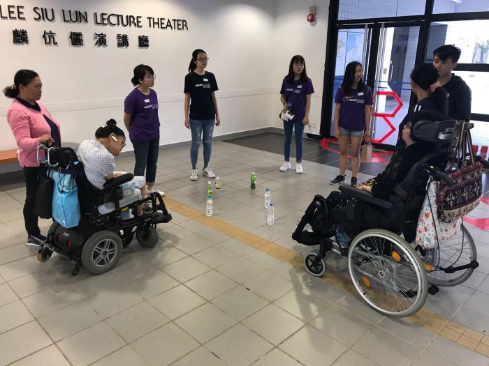 Recipients enjoy the check point games in HKUST