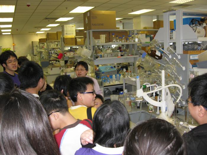 Children were very interested in the electronic experiment