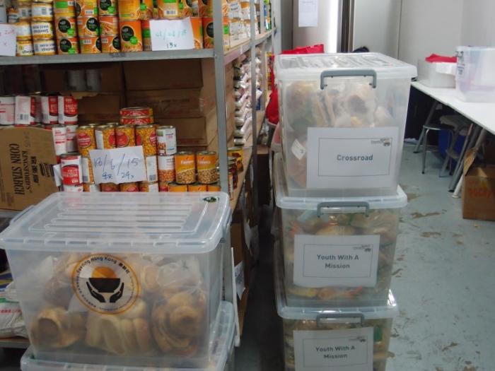 The bread collected was sorted according to the needs of the recipients