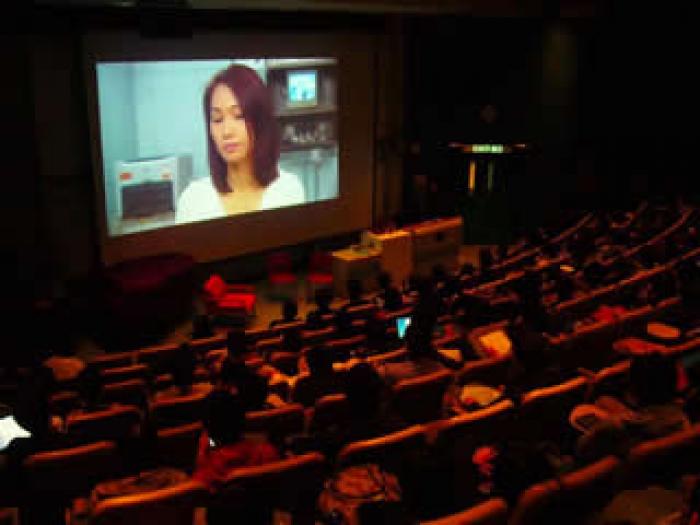 More than 100 students participating in the film appreciation