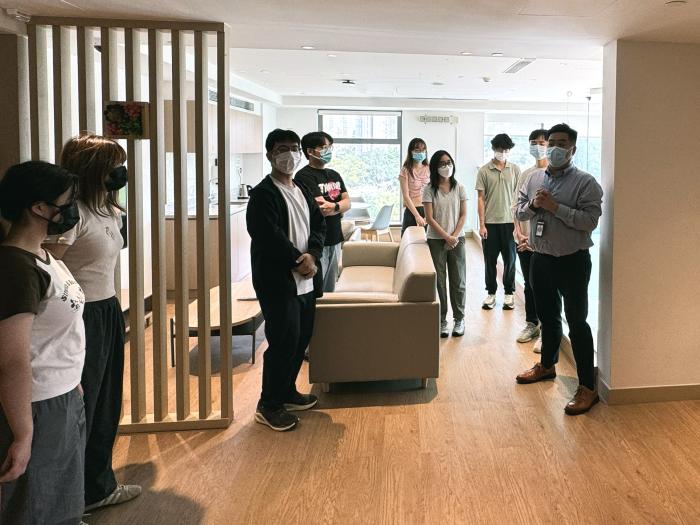 Volunteers learning about RMHC’s design and operation