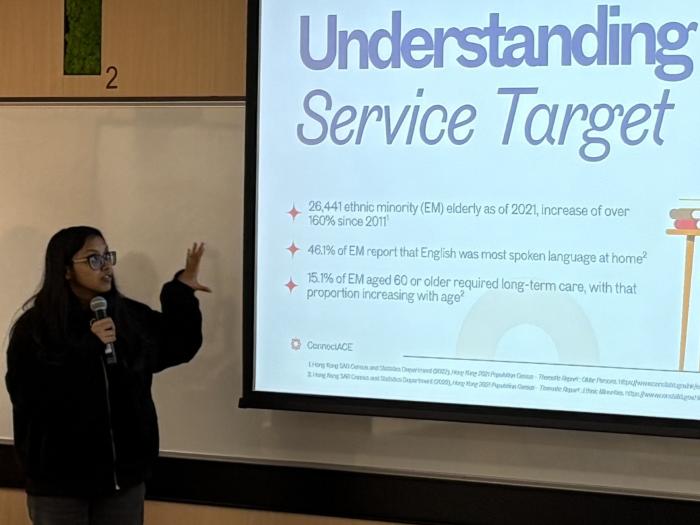 Ambassador was sharing their service idea