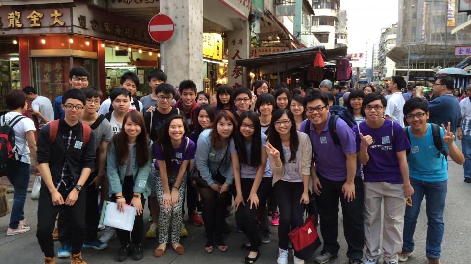 A group photo of volunteers before the service