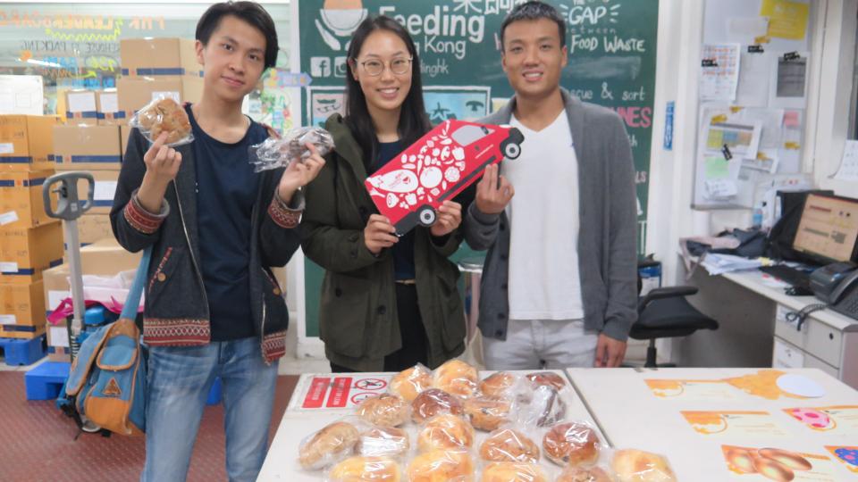 We are collecting fresh bread!