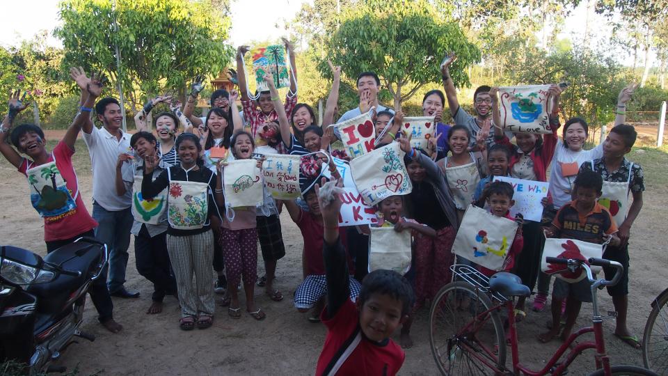 We love our colorful tote bags!