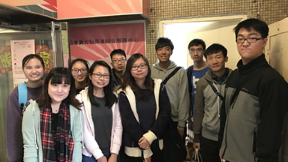 Volunteers enjoyed the elderly visit