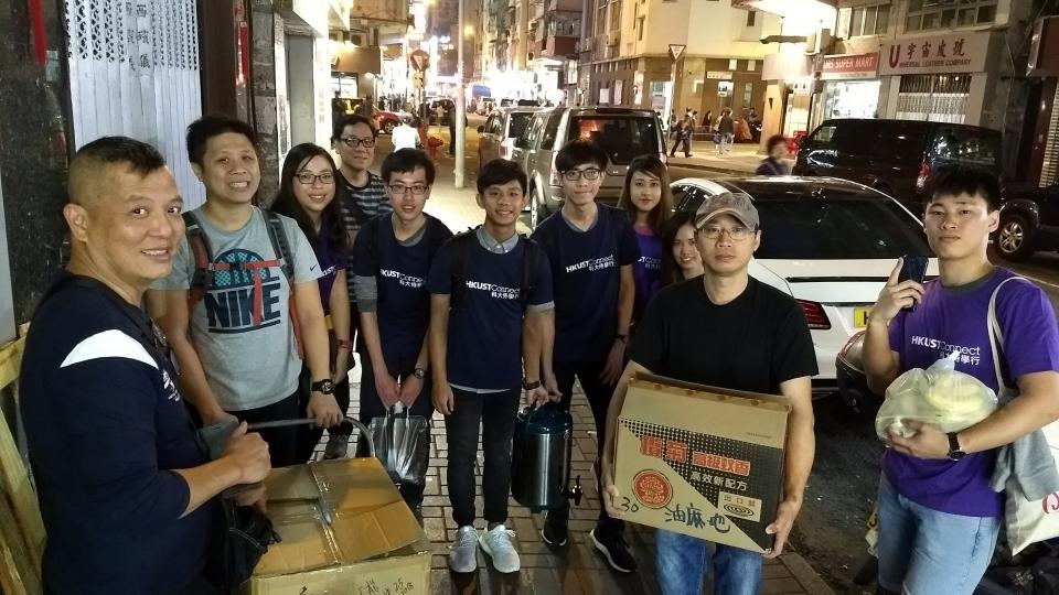 Group photo in Yau Ma Tei.