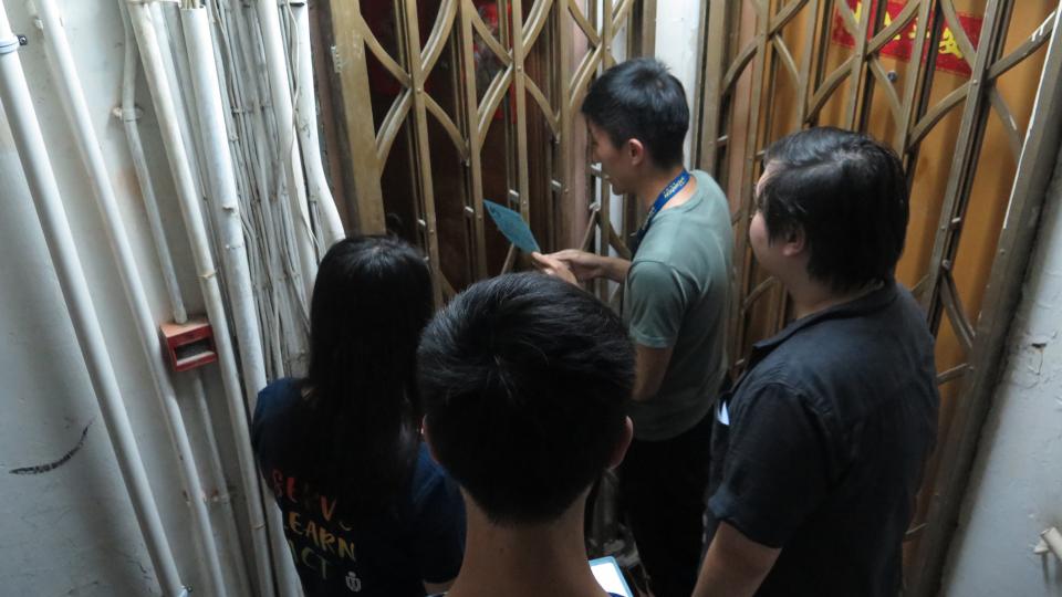 Volunteers having visits