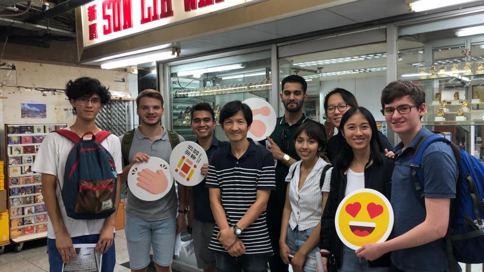 Students enjoying virtual community tour in Tsim Sha Tsui