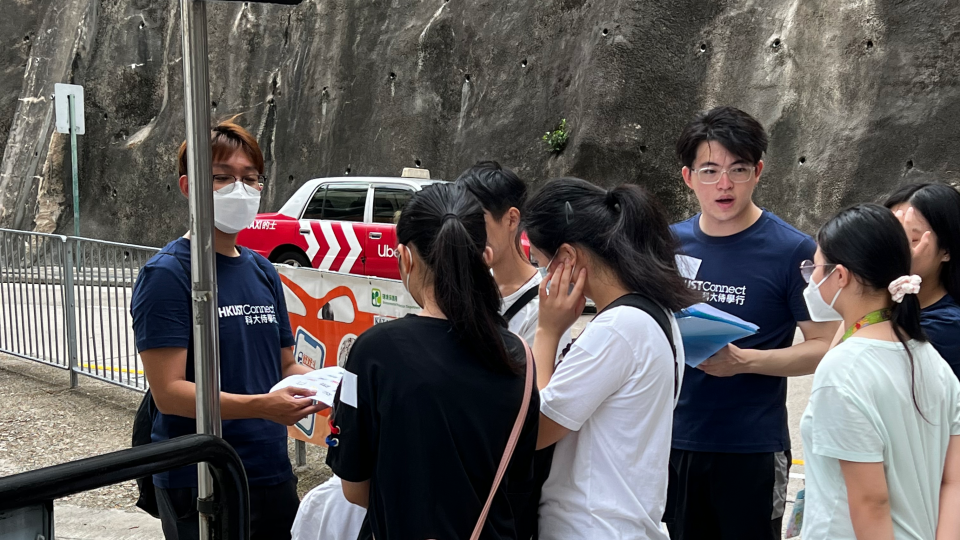 Volunteers leading a checkpoint mission