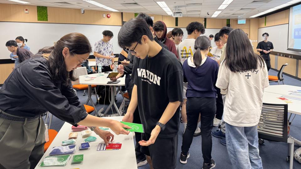 Students experiencing different global issues in the simulation game