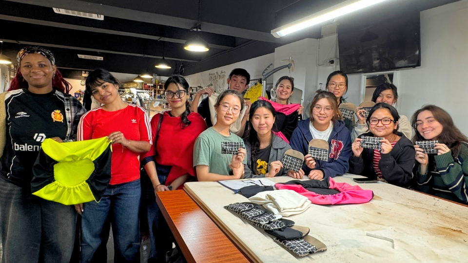 Students showcasing tailormade products 