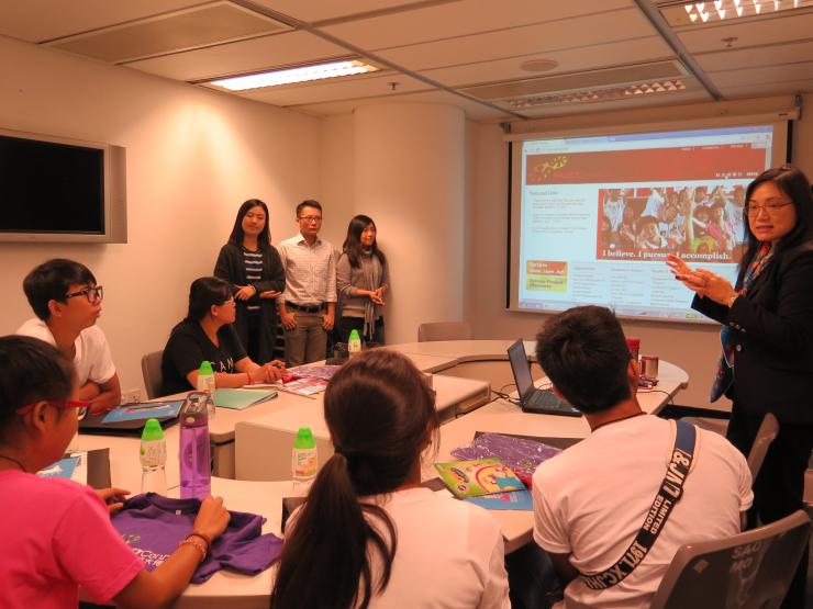 Introducing HKUST to CCF students by Ms Helen Wong