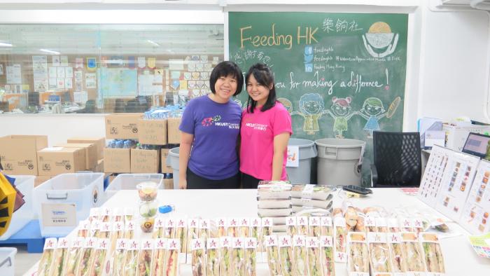 Volunteers at Feeding Hong Kong warehouse