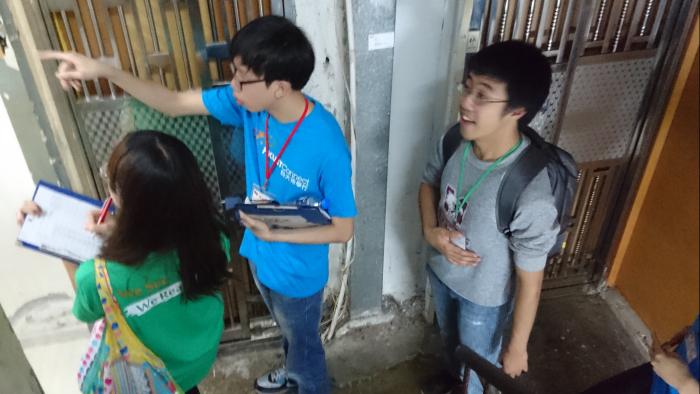 Visiting underprivileged families from door to door