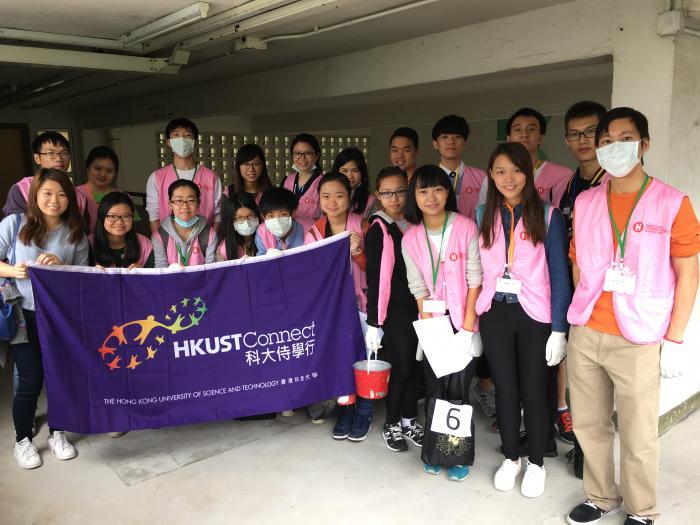 Taking a group photo at the end of the service