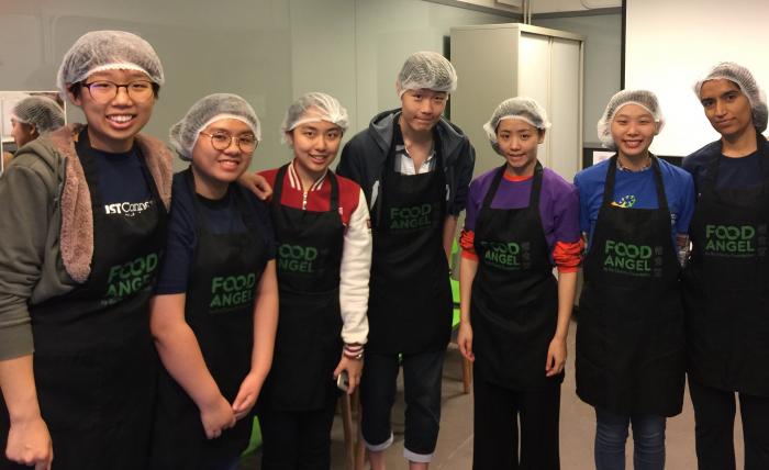 Volunteers helped prepare meal boxes at Food Angel kitchen 