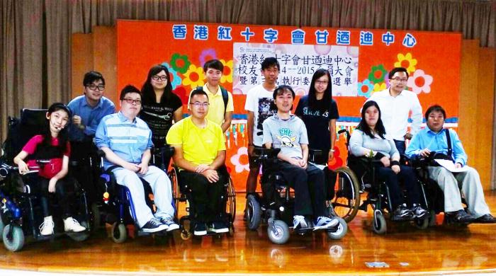 HKUST students assisting in the AGM