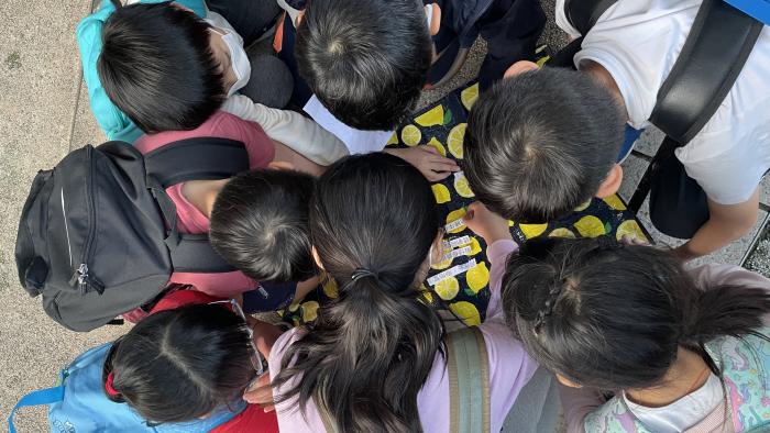 Children playing games