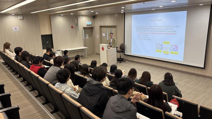 Sharing session led by medical practitioner from the Hong Kong Red Cross