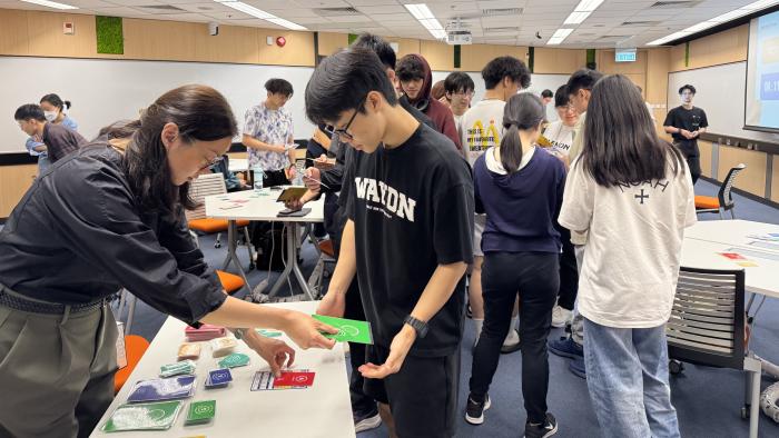 Students experiencing different global issues in the simulation game